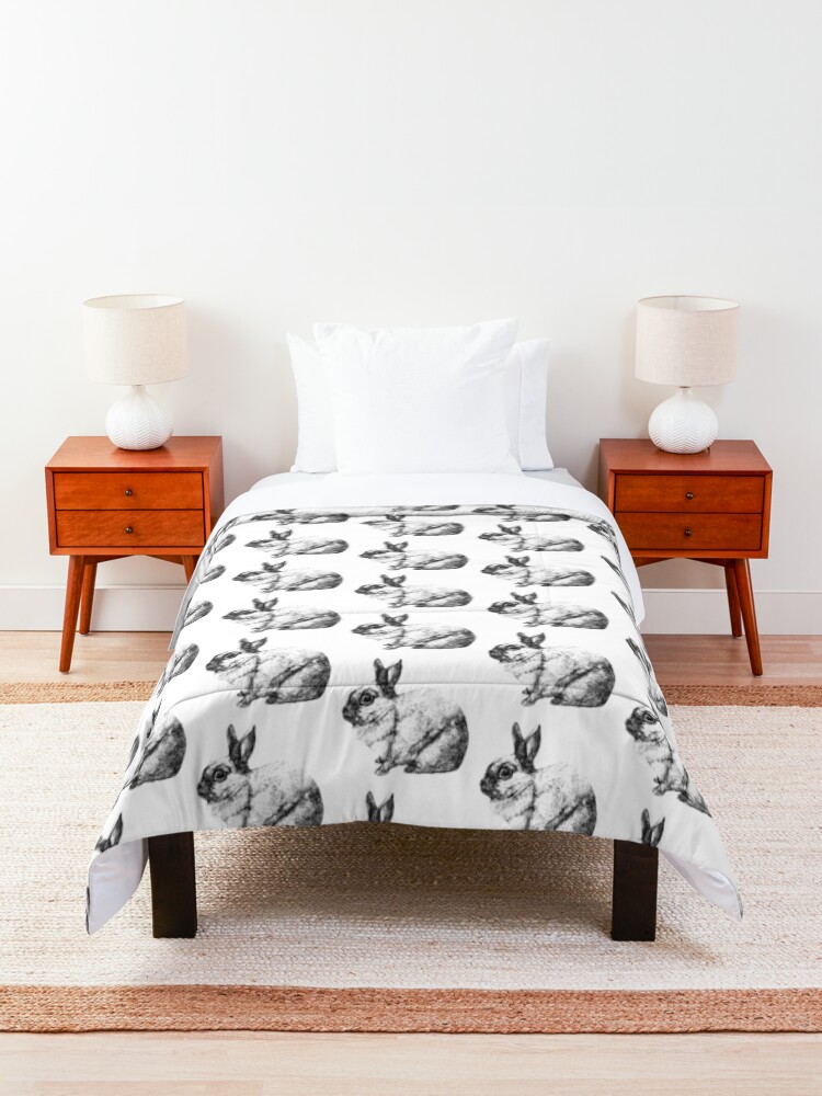 Alternate view of Cute Bunny Rabbit Comforter