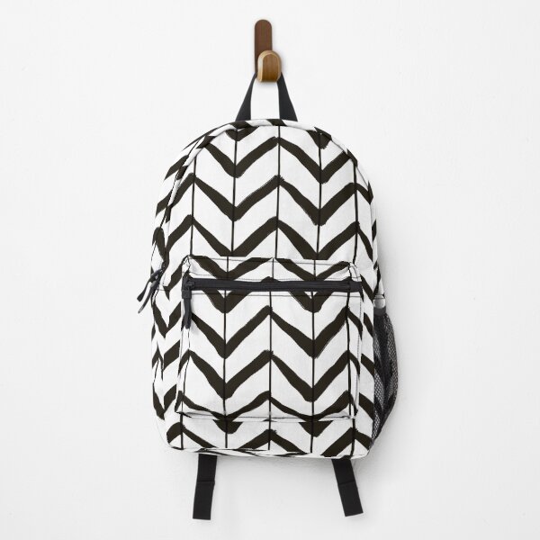 Item preview, Abstract Art | Chevron Arrows Black on White Background designed and sold by Old Urban Farmhouse Design Studio.