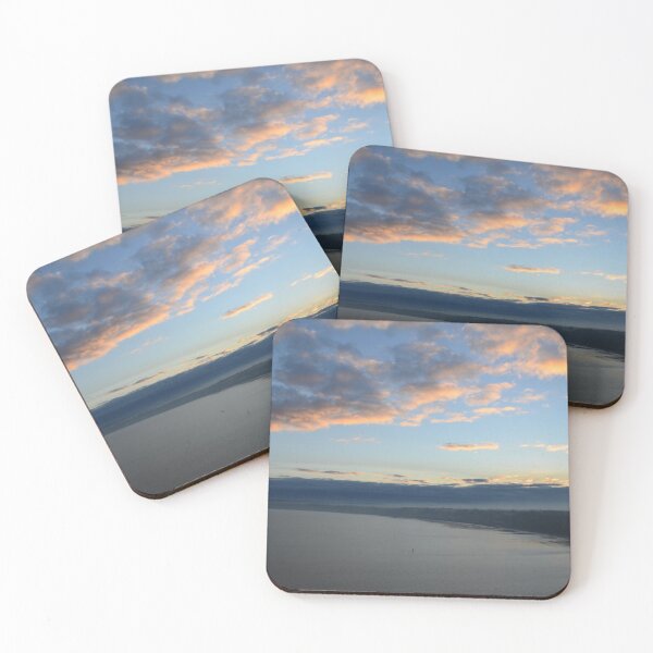 Item preview, Filey Mist and Sea Fret at Sunset with a lone Paddle Boarder skimming the water designed and sold by HiddenGemsPics.
