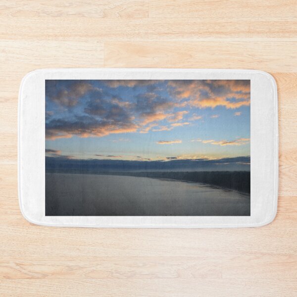 Item preview, Filey Mist and Sea Fret at Sunset with a lone Paddle Boarder skimming the water designed and sold by HiddenGemsPics.