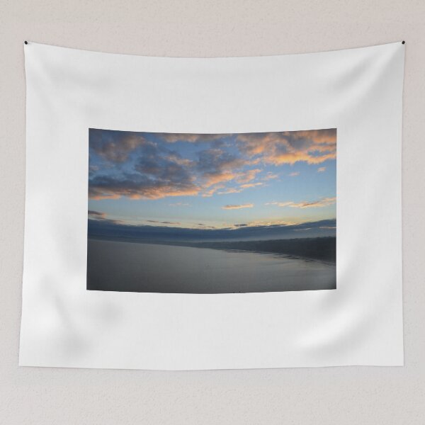 Item preview, Filey Mist and Sea Fret at Sunset with a lone Paddle Boarder skimming the water designed and sold by HiddenGemsPics.
