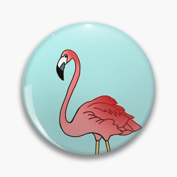 Aperçu de l'œuvre Oiseau Flamingo Wink and Grin créée et vendue par SketchEguy.