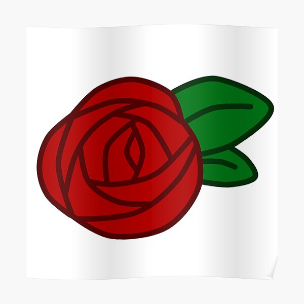 Decoracion Rosa Blanca Rosa Roja Redbubble