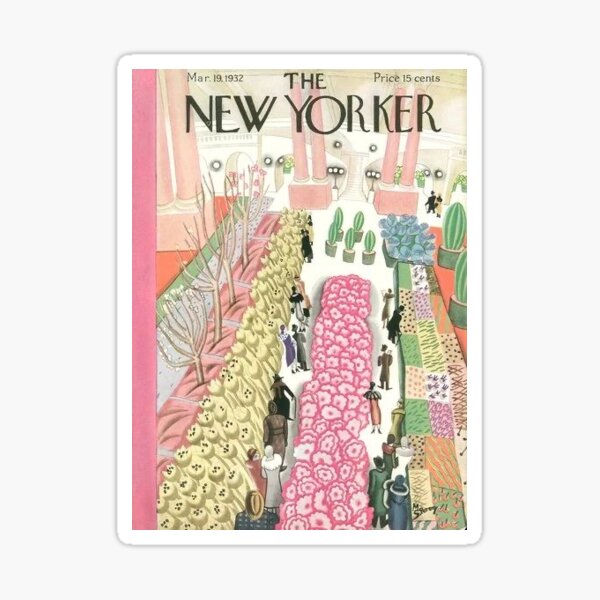 La portada de la revista New Yorker Pegatina