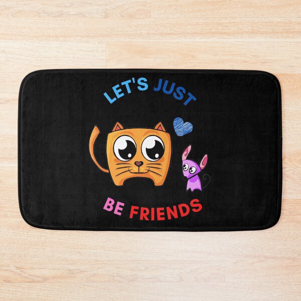 Item preview, Let's Just Be Friends - Funny Cat and Dog Friendship Valentine's Day designed and sold by LordAudes.