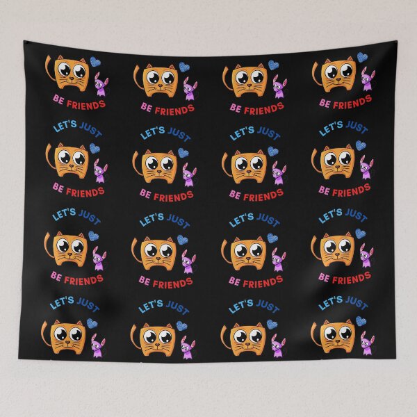 Item preview, Let's Just Be Friends - Funny Cat and Dog Friendship Valentine's Day designed and sold by LordAudes.