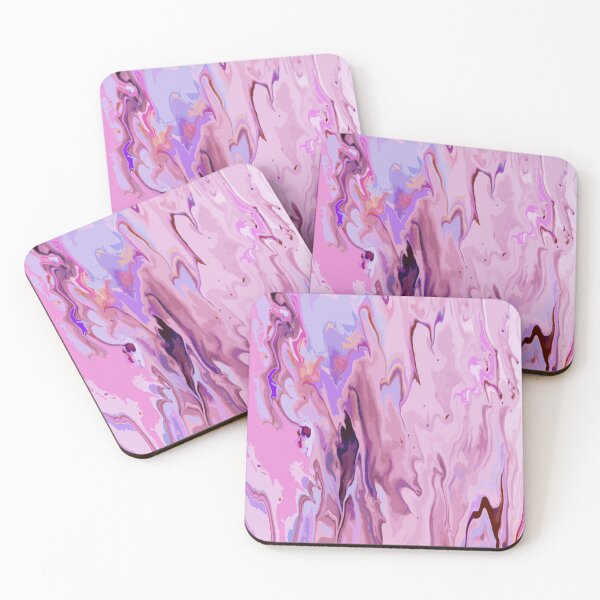 Item preview, Acrylic swipe purple marbel texture maximalist decor design rippy yet elegant paint waves designed and sold by Novel-ty.