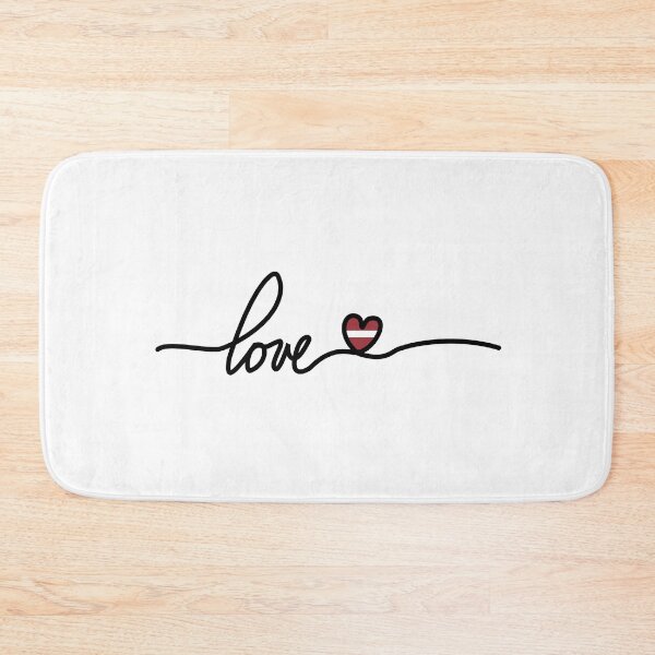Item preview, Latvia Love Flag designed and sold by TrickyGraphics.