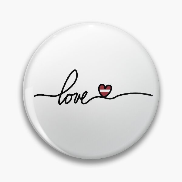Item preview, Latvia Love Flag designed and sold by TrickyGraphics.