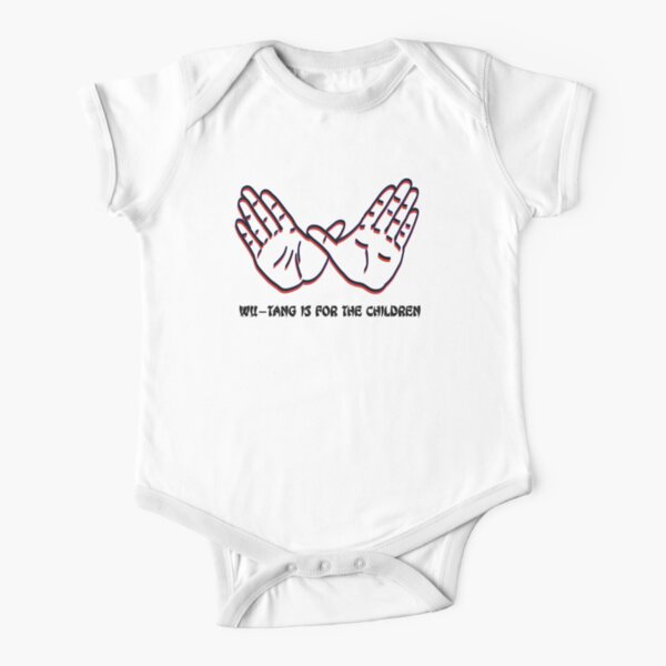 Wu-Tang Is For The Children (Red & Black) Short Sleeve Baby One-Piece