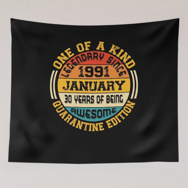 Item preview, 30th Birthday 30 Years Born In 1991 January designed and sold by Renergie.