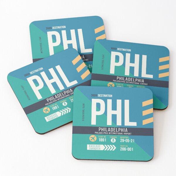 Item preview, Philadelphia (PHL) Airport Code Baggage Tag designed and sold by SLAG-Creative.