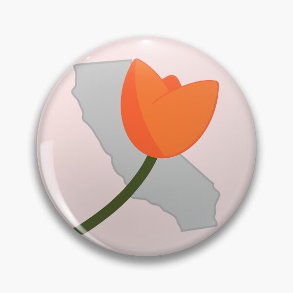 Item preview, California State Flower - California Poppy Sticker designed and sold by @  CC.Creative.Studios.
