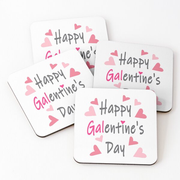 Item preview, Happy Galentine's Day Cute Valentine's Day Grey Writing1 designed and sold by usernamenaijan.