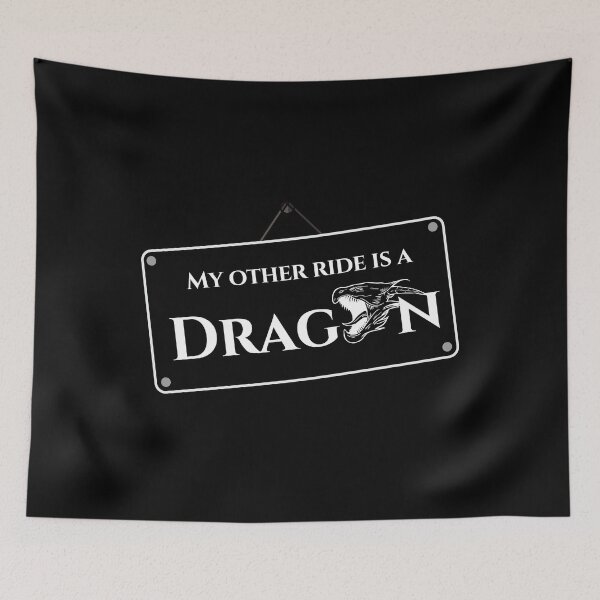 Item preview, My other ride is a dragon - Number plate designed and sold by MerchActually.