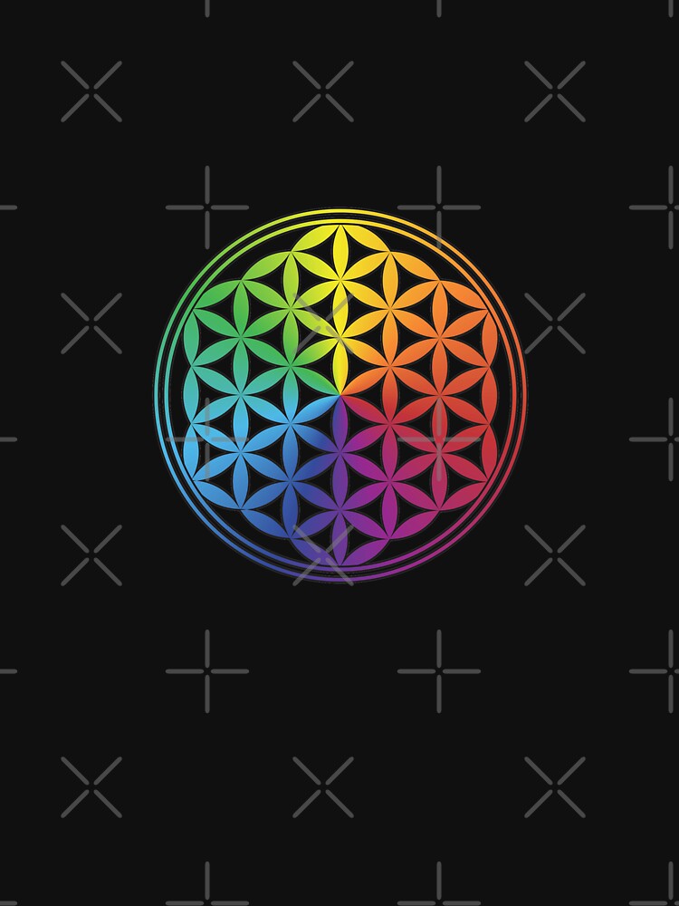 Flower of Life Chakras Colors by DaviAguiArtes