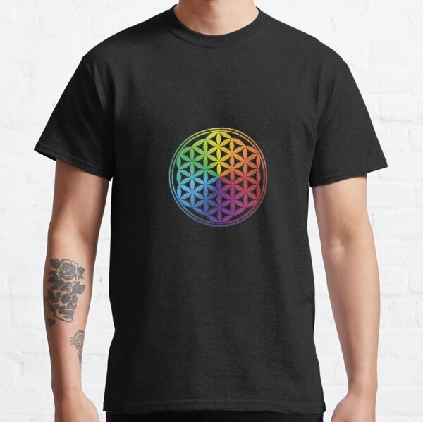 Flower of Life Chakras Colors Classic T-Shirt
