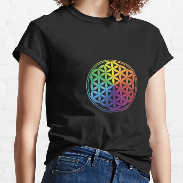 Flower of Life Chakras Colors Classic T-Shirt