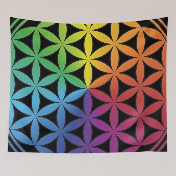 Item preview, Flower of Life Chakras Colors designed and sold by DaviAguiArtes.