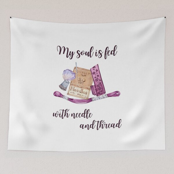 Item preview, My soul is fed with needle and thread designed and sold by Briarfield.