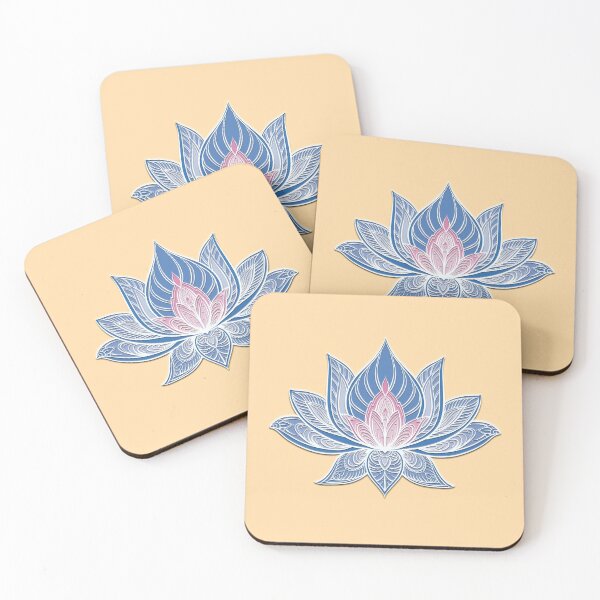 Item preview, Lotus Mandala (Blue and Pink) designed and sold by squishyrainbow.