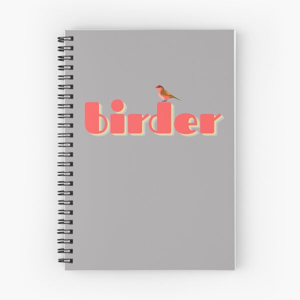 Item preview, birder birdwatching birding logo with bird red designed and sold by TheWaterBirds.
