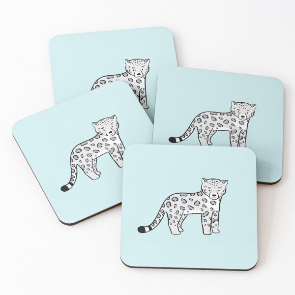 Item preview, Cute Happy Kawaii Baby Snow Leopard designed and sold by bassoongirl123.