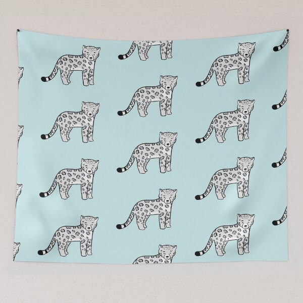 Item preview, Cute Happy Kawaii Baby Snow Leopard designed and sold by bassoongirl123.