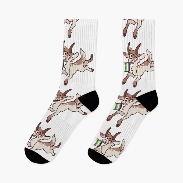 Item preview, aromantic pride goat designed and sold by milk candy.
