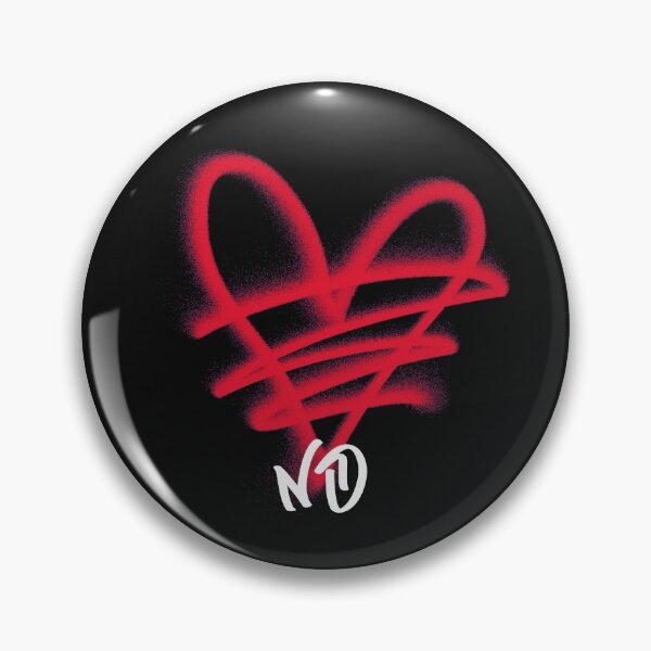 Item preview, No, Valentines Day, Red Graffit Heart No Love, Anti Valentine designed and sold by DiscGolfTees.
