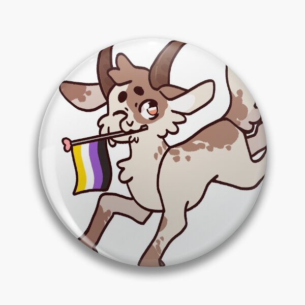 Item preview, nonbinary pride goat designed and sold by milk candy.