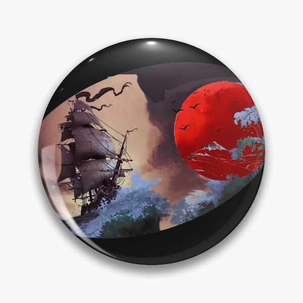 Item preview, pirate ship and sunset t-shirt design  designed and sold by zouhairchnafa.