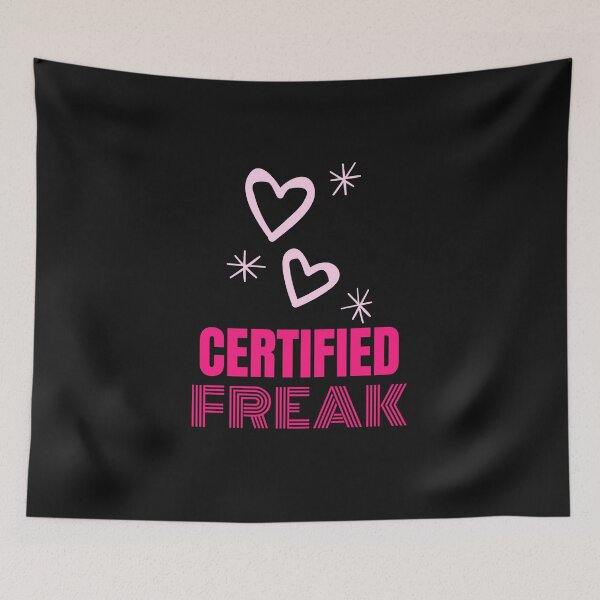 Item preview, Certified Freak, Valentines Day, Pink Heart designed and sold by DiscGolfTees.