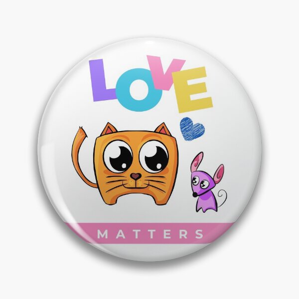 Item preview, Love Matters - Funny Cat and Dog Friendship Valentine's Day designed and sold by LordAudes.
