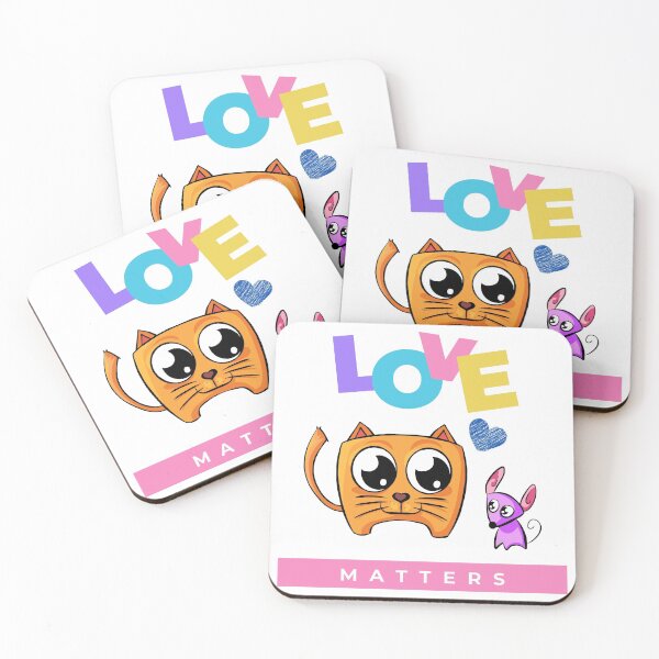 Item preview, Love Matters - Funny Cat and Dog Friendship Valentine's Day designed and sold by LordAudes.