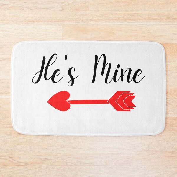 Item preview, HE'S MINE | HEART ARROW designed and sold by LiveAndGlow.