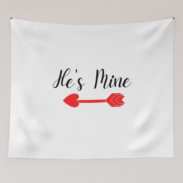 Item preview, HE'S MINE | HEART ARROW designed and sold by LiveAndGlow.