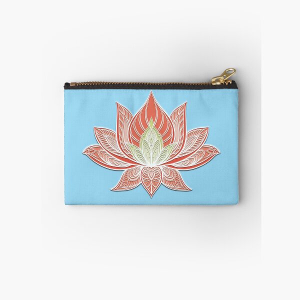 Item preview, Lotus Mandala (Red Orange and Gold) designed and sold by squishyrainbow.