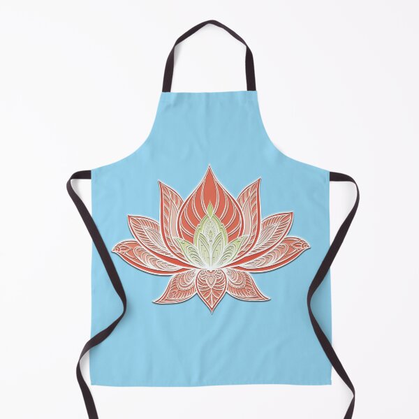 Item preview, Lotus Mandala (Red Orange and Gold) designed and sold by squishyrainbow.
