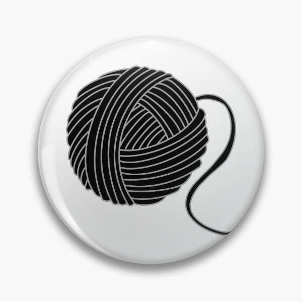 Item preview, Black Yarn Ball designed and sold by QuinnRamsay.