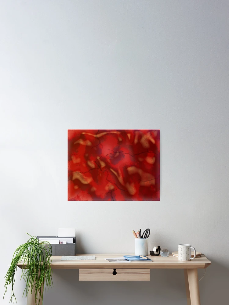 Thumbnail 2 of 3, Poster, Red Pattern designed and sold by PIPArtworks.