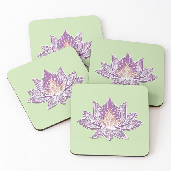 Item preview, Lotus Mandala (Purple and Peach) designed and sold by squishyrainbow.