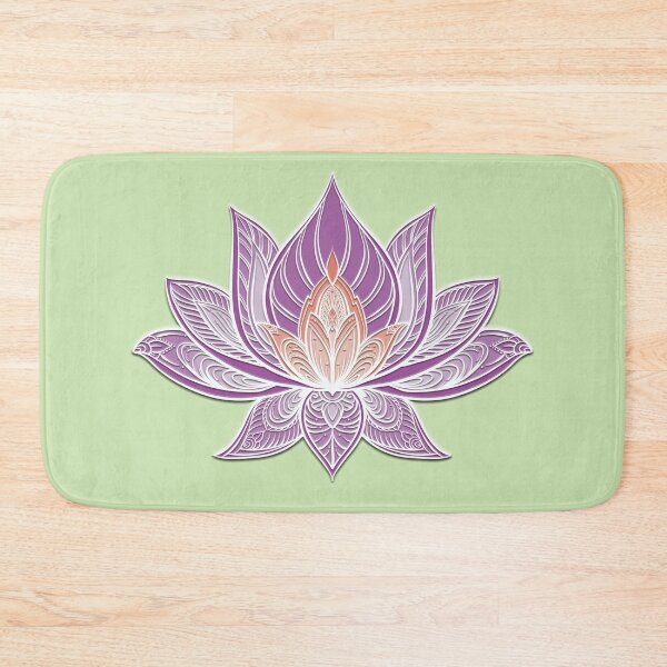 Item preview, Lotus Mandala (Purple and Peach) designed and sold by squishyrainbow.