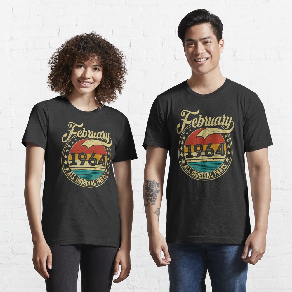 1964 Vintage Birthday Gift Tee Retro Style 57th Birthday for Women Vintage 1964 Unisex T-Shirt Happy 57th Birthday Gift For Him Her