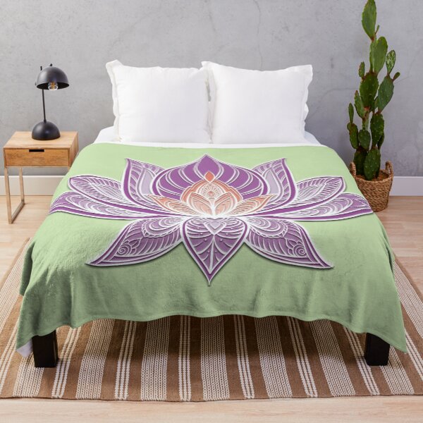 Item preview, Lotus Mandala (Purple and Peach) designed and sold by squishyrainbow.