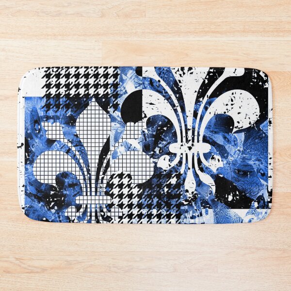 Item preview, Floral de Lis Royal Blue  designed and sold by Sharon Schwalbe.