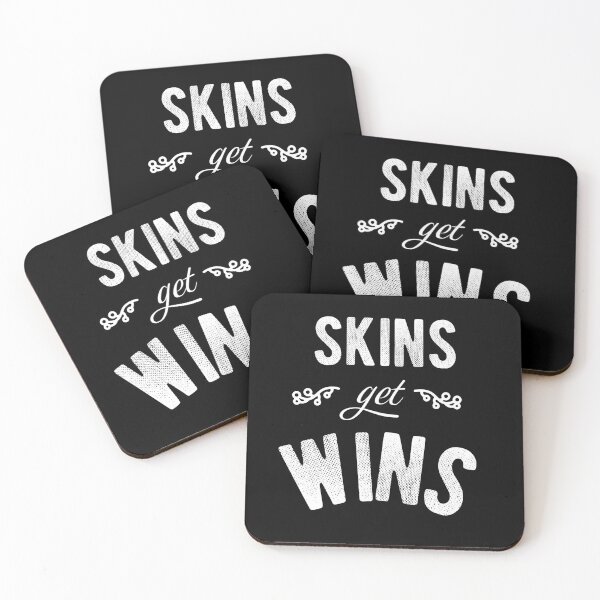Item preview, Skins get wins - distressed designed and sold by MerchActually.