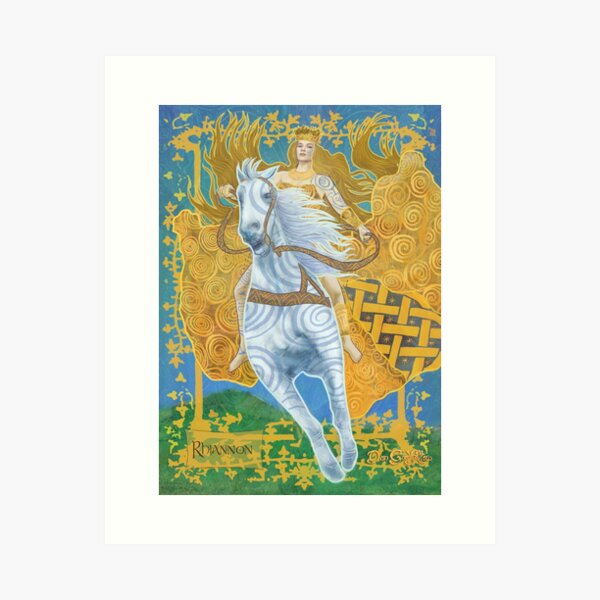 Celtic Goddess- Rhiannon Art Print