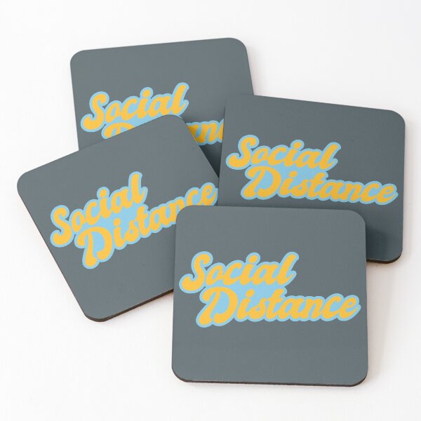 Item preview, Social Distance - Blue and Orange designed and sold by Chubuter.