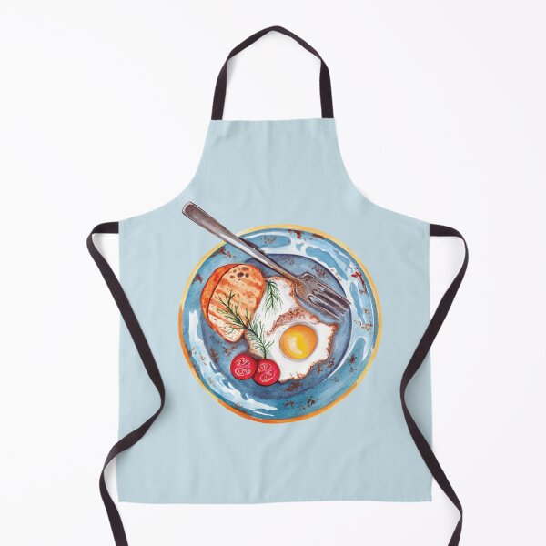 Item preview, Breakfast Plate of Sunny Side Up Egg, Bread and Cherry Tomatoes designed and sold by Alicia Chee.